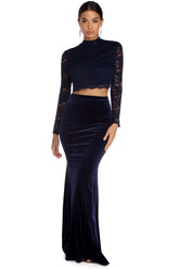 Robe deux pièces en dentelle Gracelyn